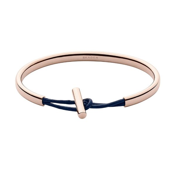 NWT Skagen Women's Rose Gold Bracelet - Scandinavian - Denmark - Scandi - NEW - Picture 1 of 8